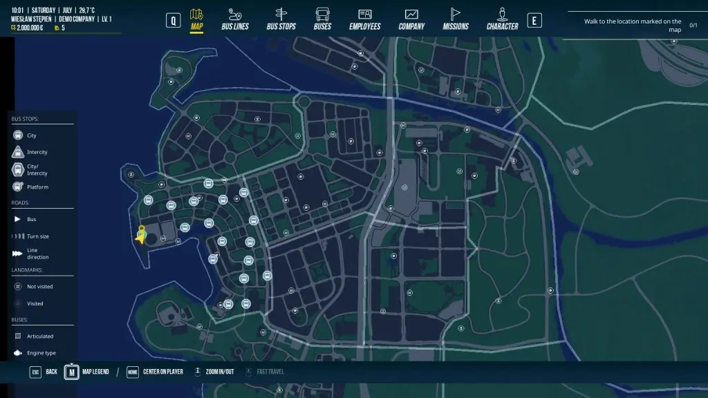 Bus Simulator 27 demo sürümünden kare (2)
