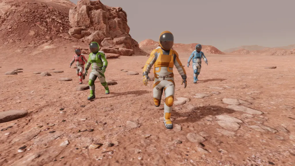 Planetbase 2 nükleer enerji güncellemesinde tanıtılan yeni astronot modelleri