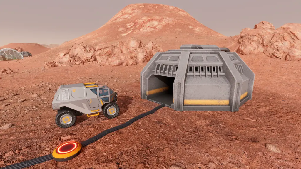Planetbase 2 maden yapısının dış görünümü