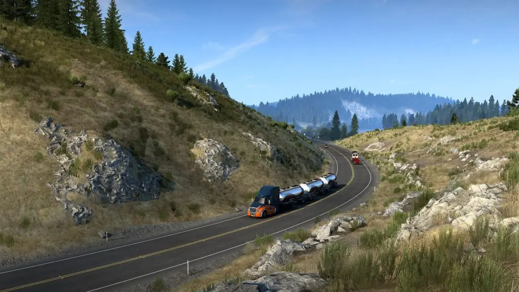 American Truck Simulator oyunundan ekran görüntüsü