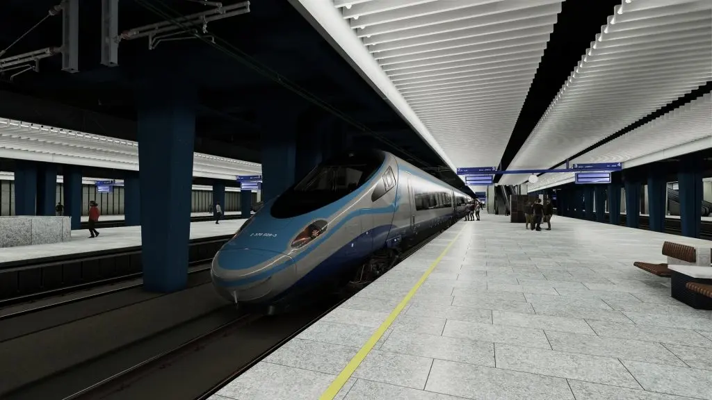 SimRail oyunundan ekran görüntüsü