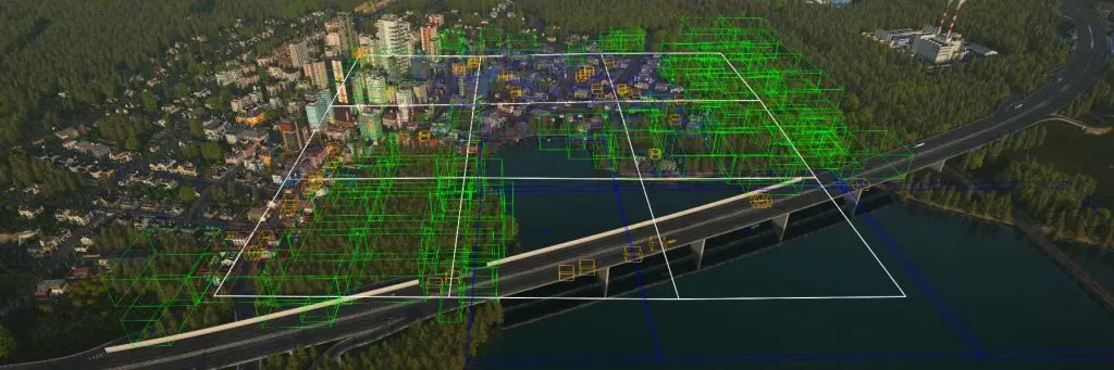 Transport Fever 3 dinamik ses sistemi, kameranın çevresindeki nesneleri kategorilere ayıran sınıflandırma katmanı